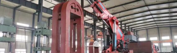 The Frame of 10000-ton Hydraulic Press for Forging metals.